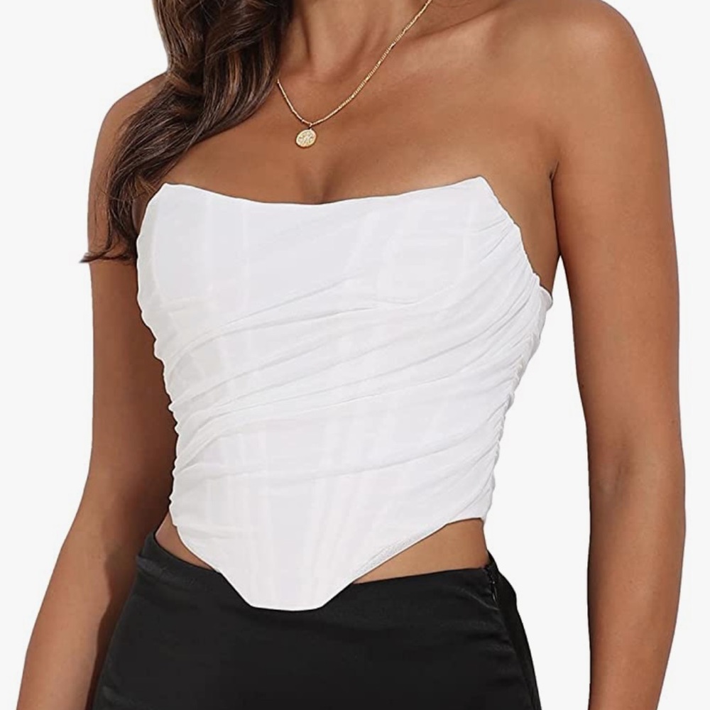 White Corset top